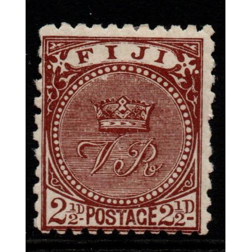 FIJI SG84 1892 2½d CHOCOLATE MTD MINT