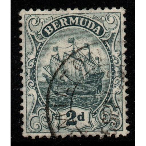 BERMUDA SG47 1913 2d GREY FINE USED
