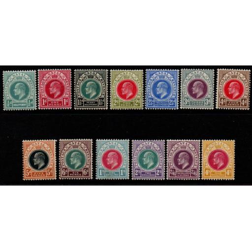NATAL SG127/39 1902-3 DEFINITIVE SET MNH