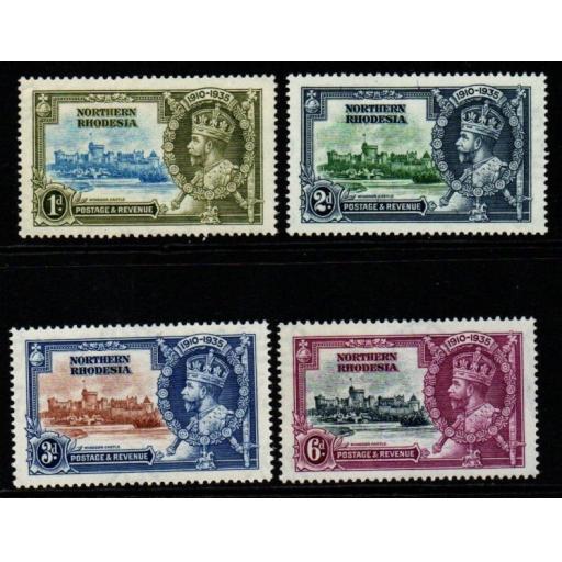 NORTHERN RHODESIA SG18/21 1935 SILVER JUBILEE MNH
