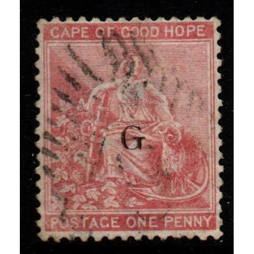 GRIQUALAND WEST SG16 1878 1d CARMINE-RED USED