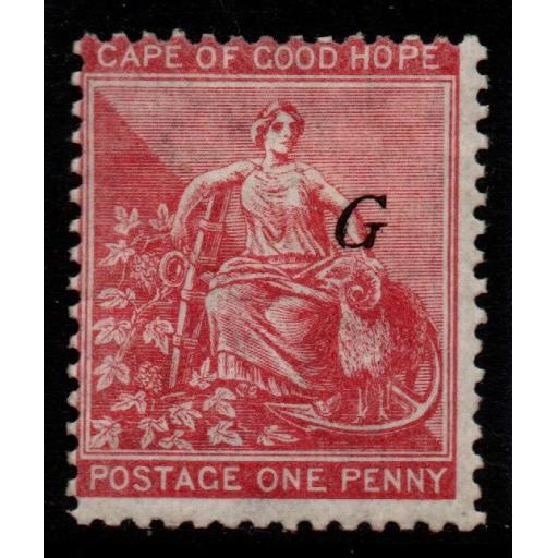 GRIQUALAND WEST SG17 1878 1d CARMINE-RED MTD MINT