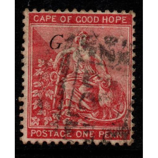 GRIQUALAND WEST SG17 1878 1d CARMINE-RED USED