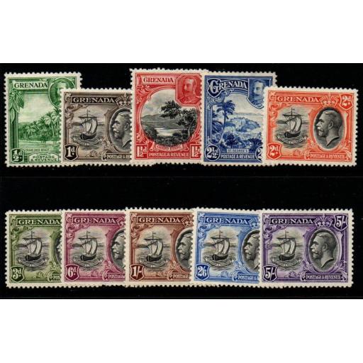 GRENADA SG135/44 1934-6 DEFINITIVE SET MTD MINT